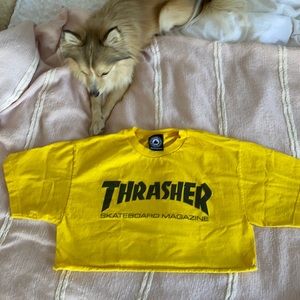 yellow thrasher shirt